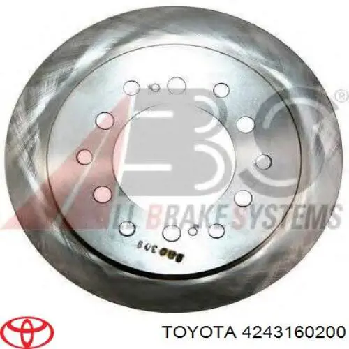 Купити 4243160200 Toyota Диск заднього гальма