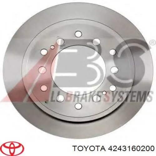 Задні дискові гальма Toyota 4243160200 ціна, від 44.91 USD