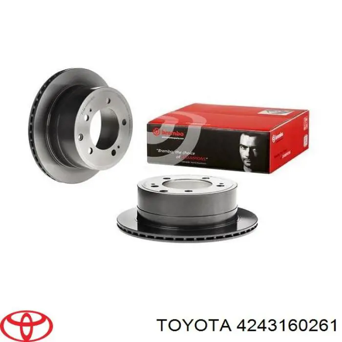4243160261 Toyota диск гальмівний задній