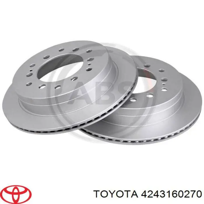 Купити 4243160270 Toyota Диск заднього гальма