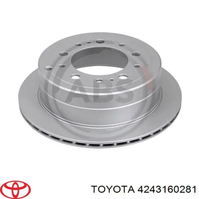 4243160281 Toyota диск гальмівний задній