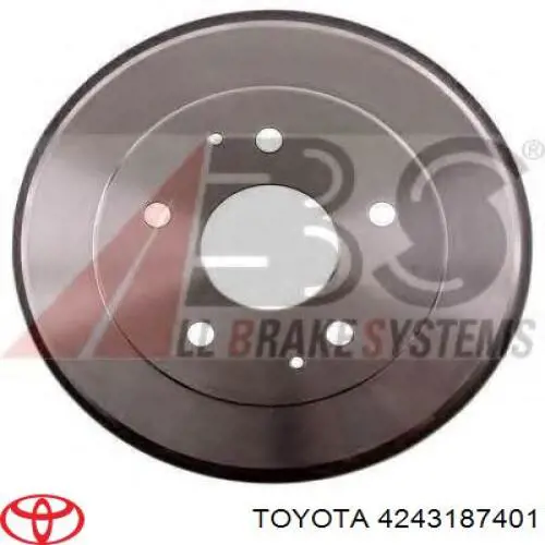 Барабан гальмівний задній 4243187401 Toyota