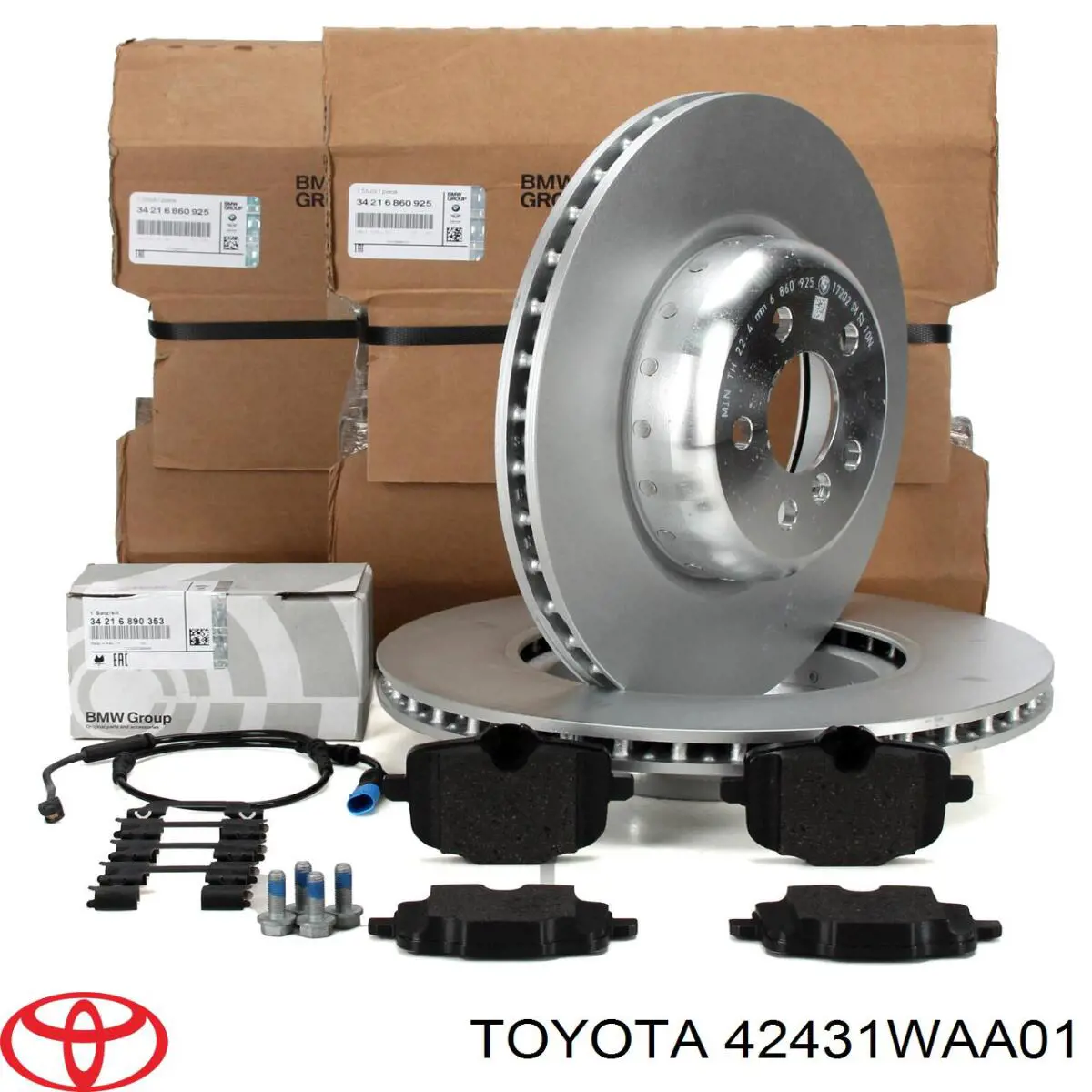 Купити 42431WAA01 Toyota Диск заднього гальма