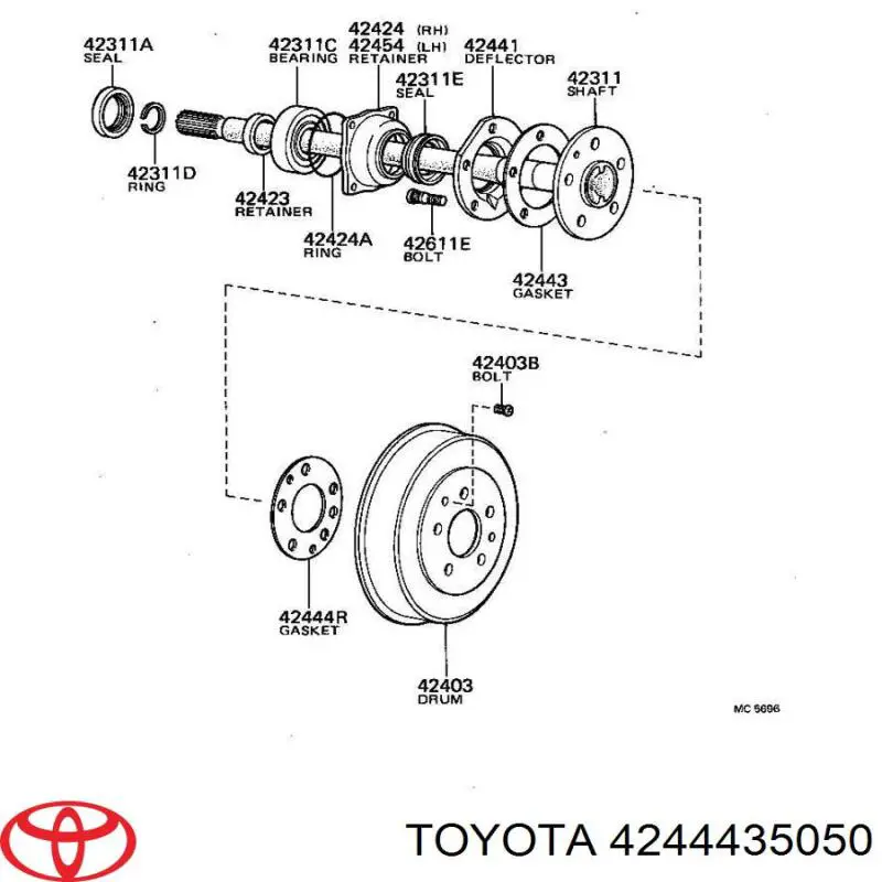 Купити 4244435050 Toyota 