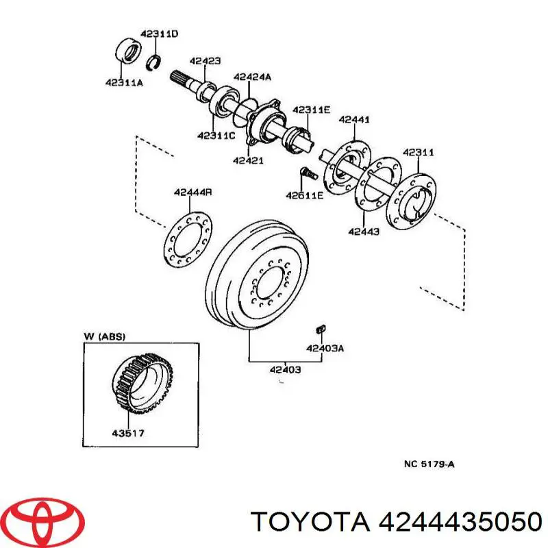  4244435050 Toyota