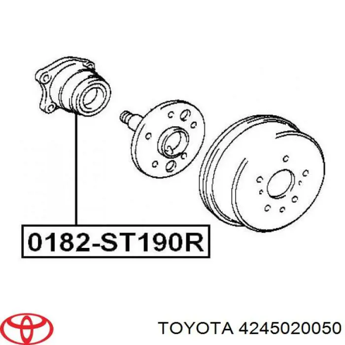 Підшипник маточини задньої 4245020050 Toyota