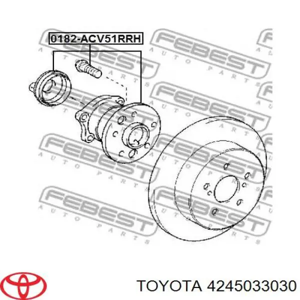 4245033030 Toyota Маточина задня права