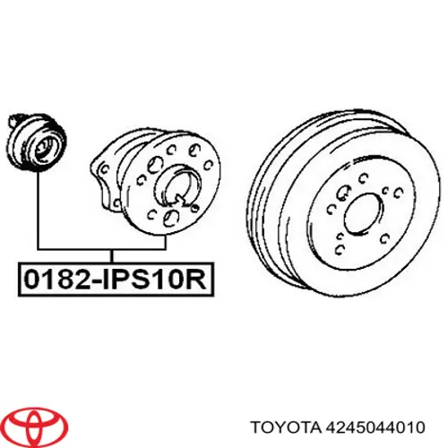 Купити 4245044010 Toyota Підшипник ступиці колеса