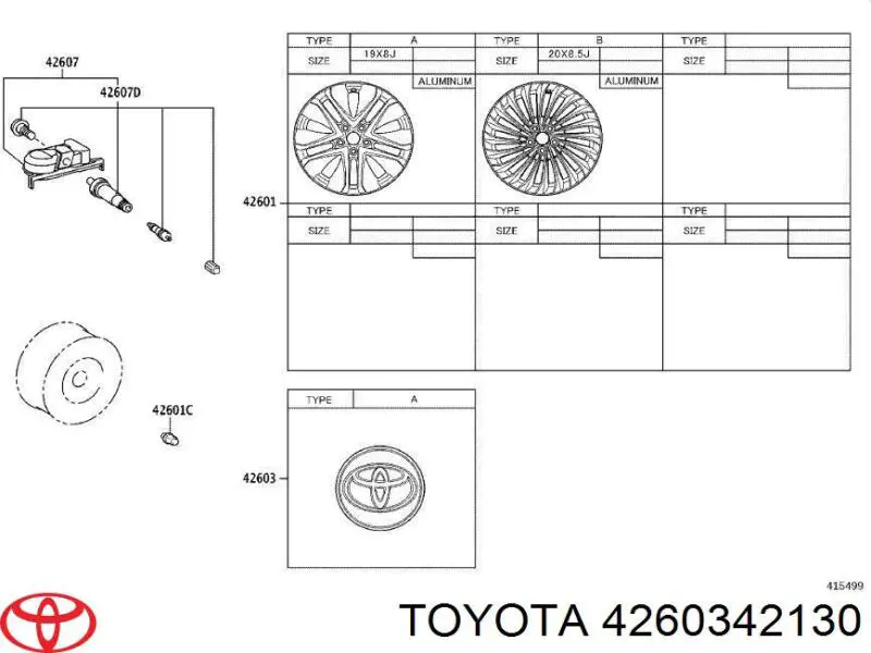 Ковпаки на диски Toyota 4260342130 ціна, від 10.20 USD