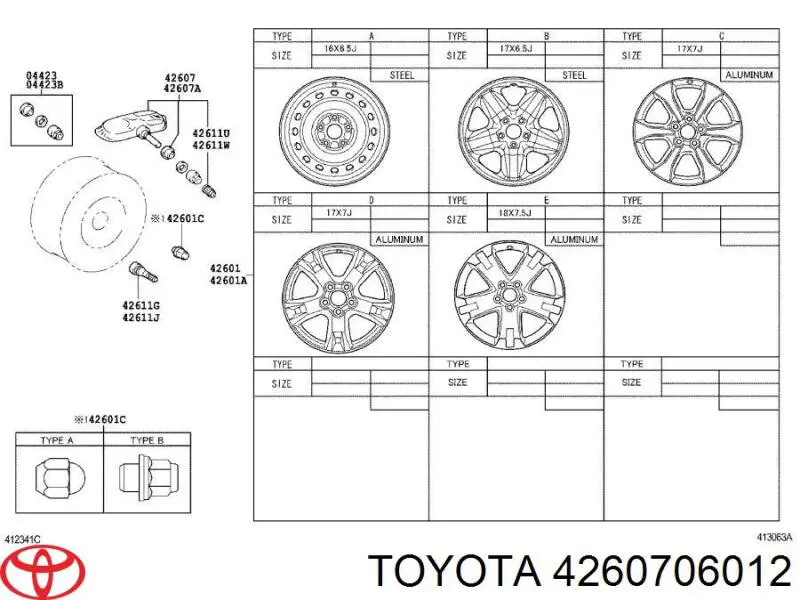 4260706012 Toyota 