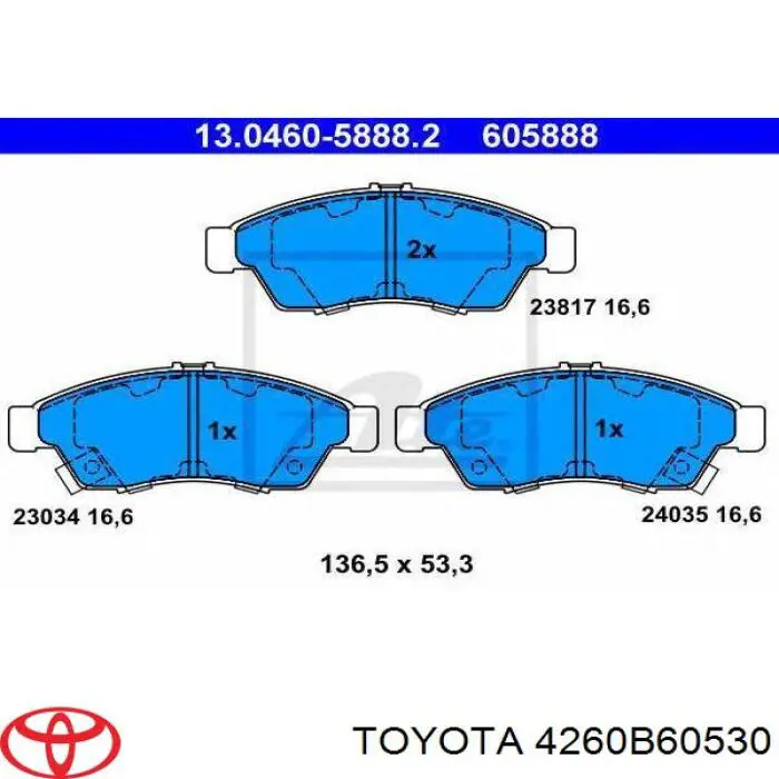 Купити 4260B60530 Toyota 