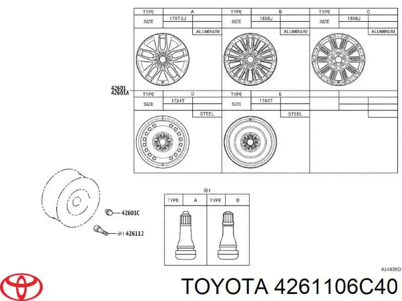  4261106C40 Toyota