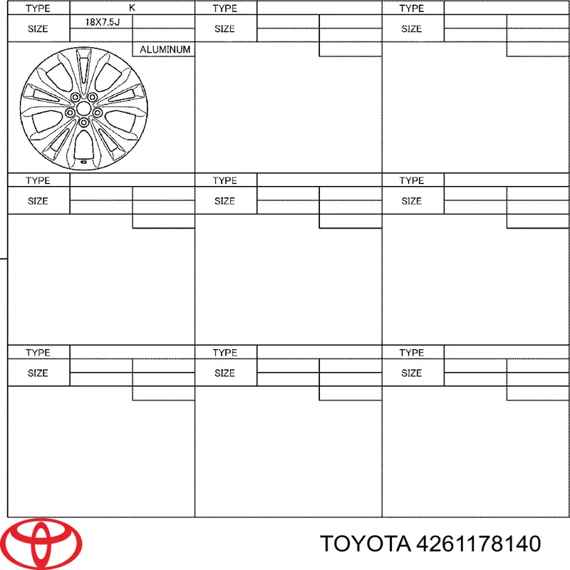  4261178140 Toyota