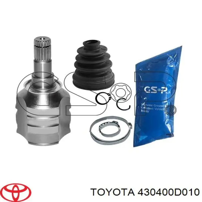 Шарнір кутових швидкостей передній лівий Toyota 430400D010 ціна, від 31.15 USD