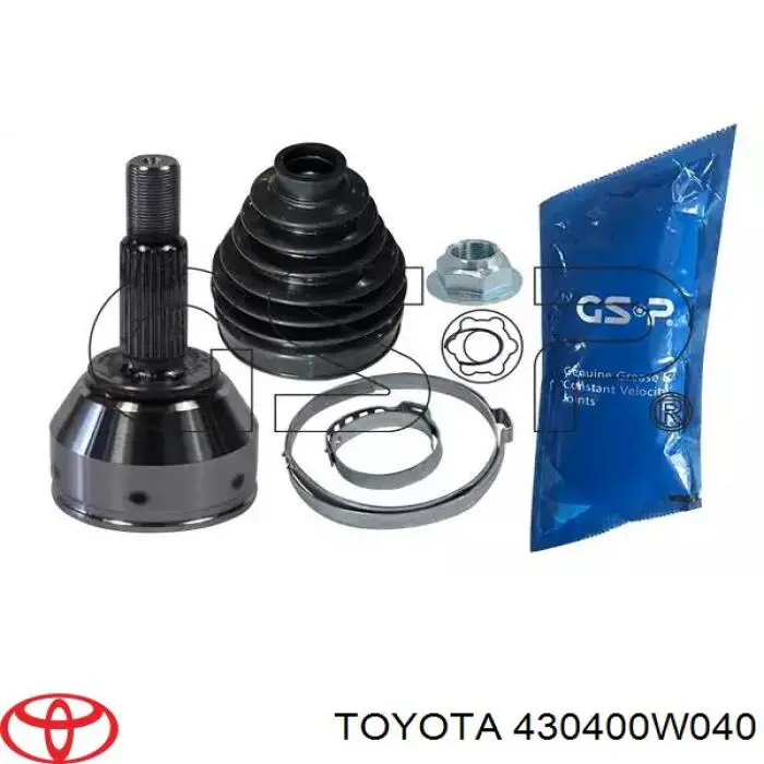 430400W040 Toyota Шарнір кутових швидкостей передній лівий