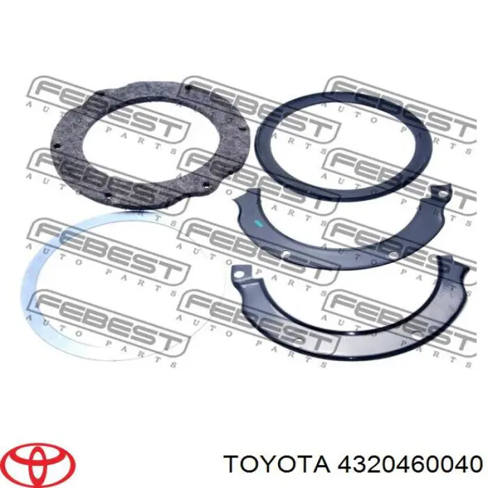 4320460040 Toyota Ремкомплект шкворня поворотного кулака