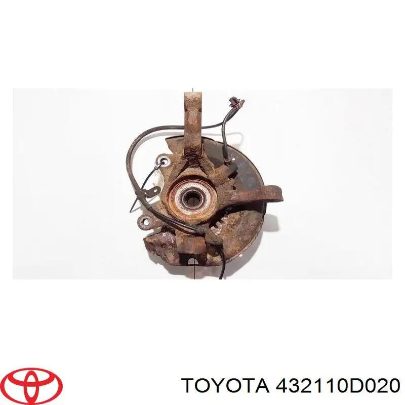 432110D020 Toyota Цапфа - поворотний кулак передній, правий