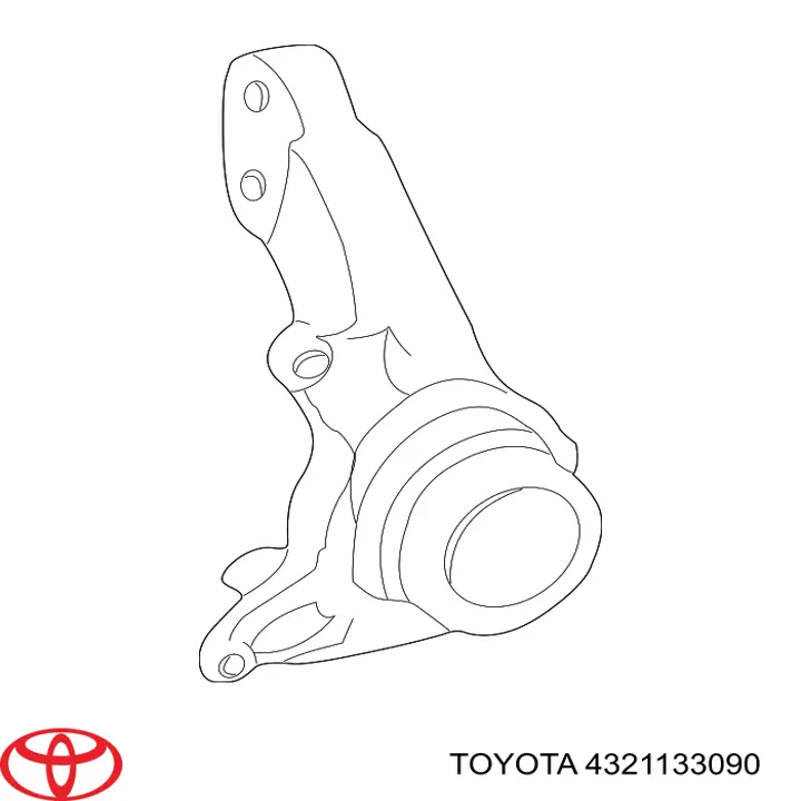 4321133090 Toyota Цапфа - поворотний кулак передній, правий
