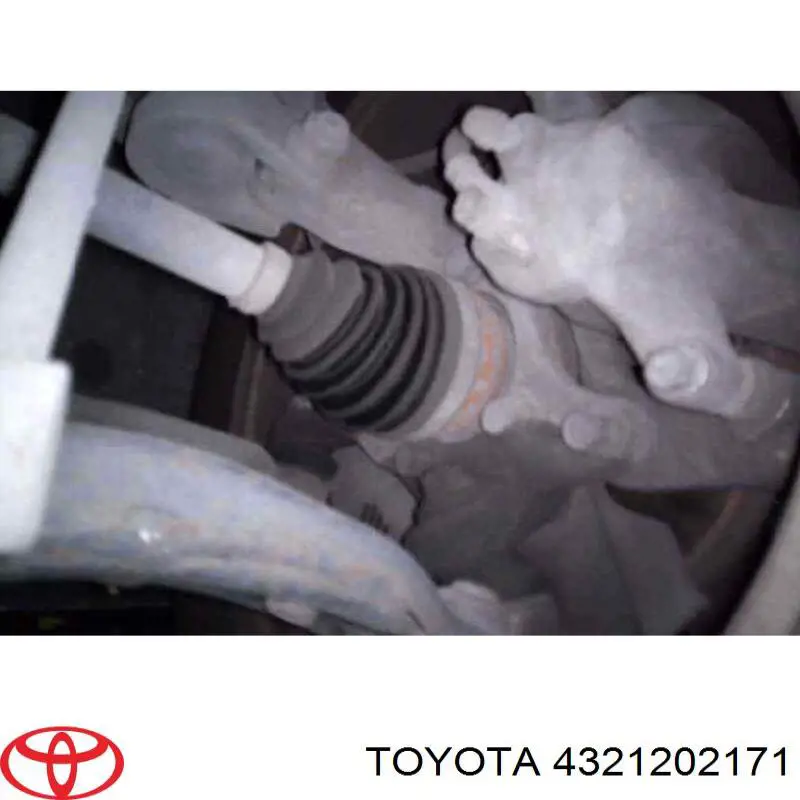 4321202171 Toyota цапфа - поворотний кулак передній, лівий