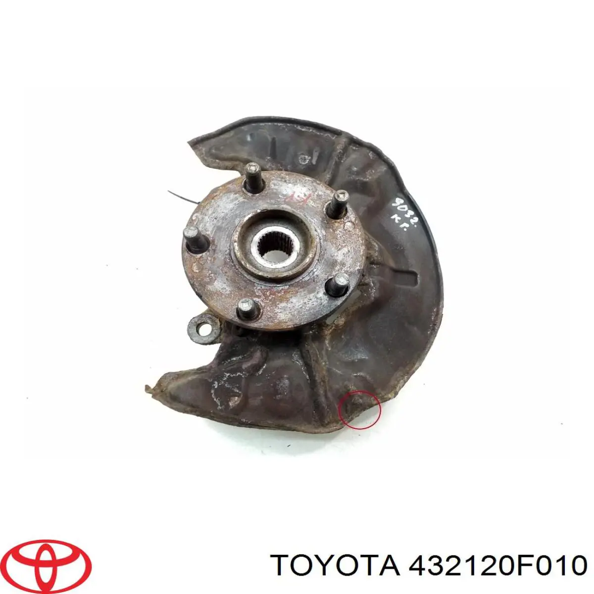 432120F010 Toyota Цапфа - поворотний кулак передній, лівий