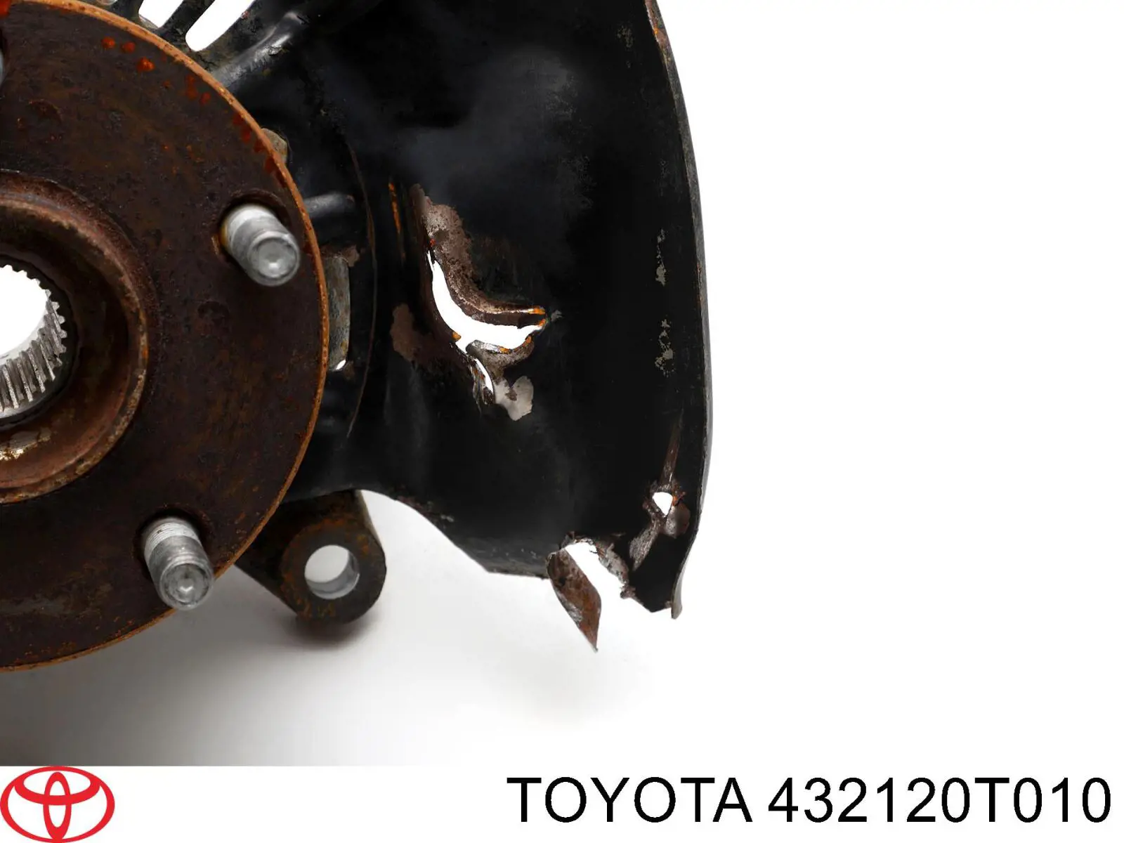 432120T010 Toyota Цапфа - поворотний кулак передній, лівий