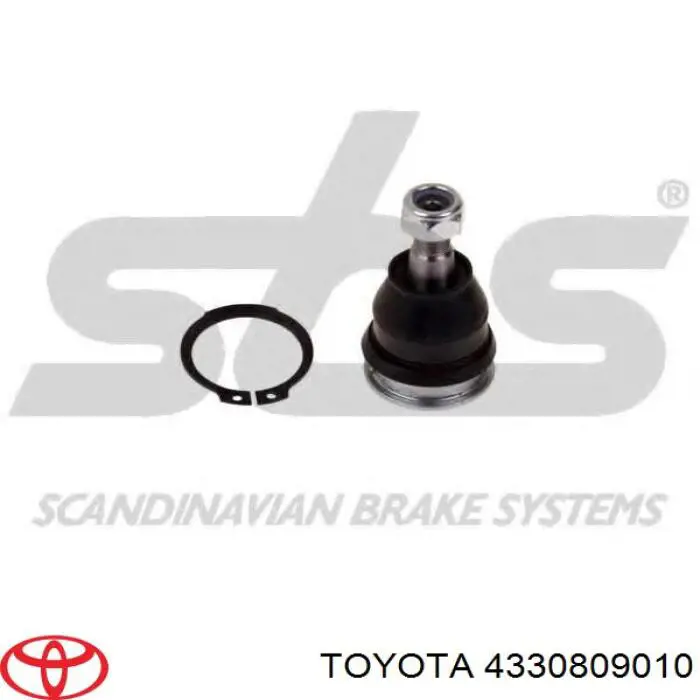 Кульова опора, нижня Toyota 4330809010 ціна, від 7.64 USD