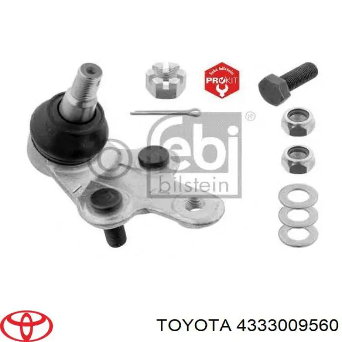 Кульова опора, нижня, права 4333009560 Toyota