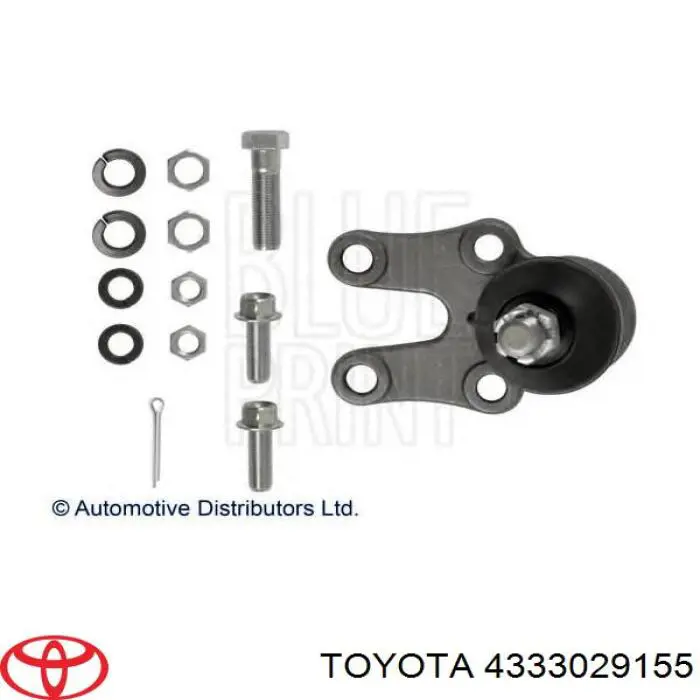 Кульова опора, нижня Toyota 4333029155 ціна, від 18.84 USD