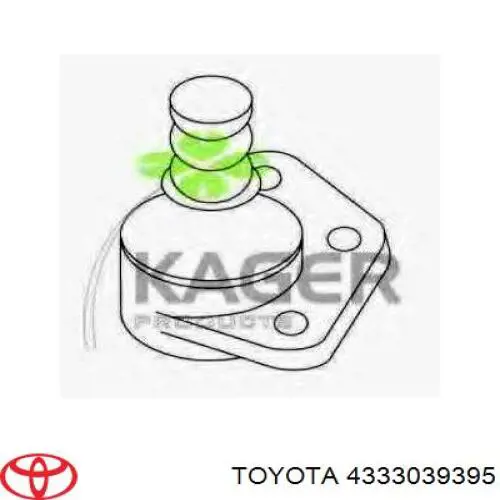 Кульова опора, нижня, права Toyota 4333039395 ціна, від 21.83 USD