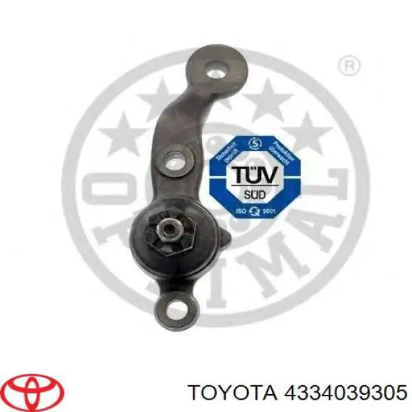 Кульова опора, нижня, ліва 4334039305 Toyota