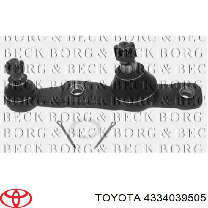 Кульова опора, нижня, ліва Toyota 4334039505 ціна, від 42.31 USD