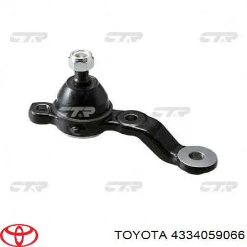4334059066 Toyota Кульова опора, нижня, ліва