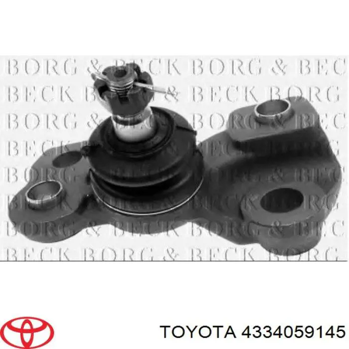 4334059145 Toyota Кульова опора, нижня, ліва