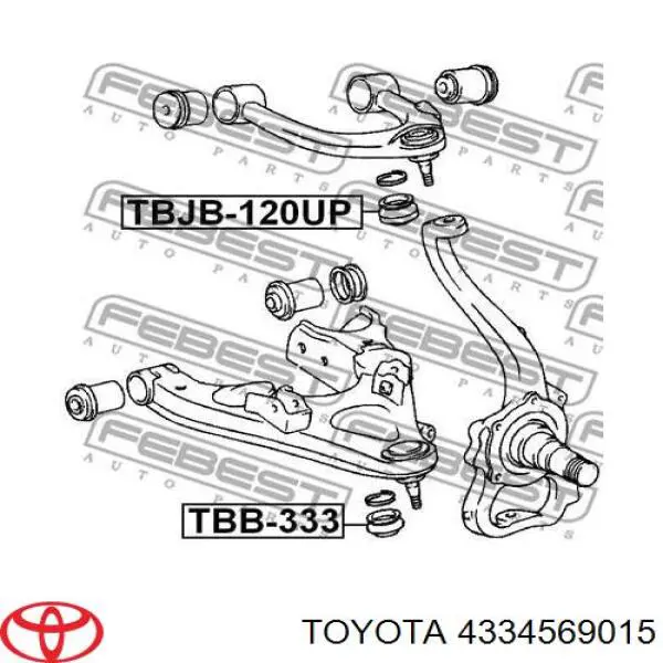 Пильник опори кульової нижній Toyota 4334569015 ціна, від 5.84 USD