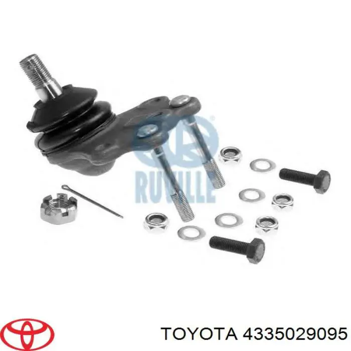 Кульова опора, верхня Toyota 4335029095 ціна, від 15.93 USD