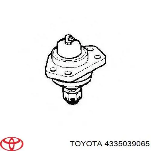 Кульова опора, верхня 4335039065 Toyota