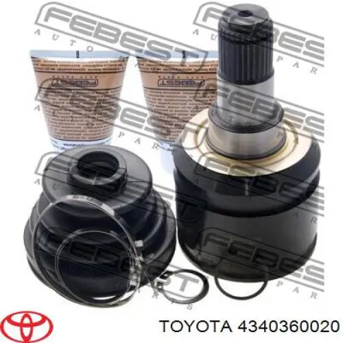 Купити 4340360020 Toyota Граната внутрішня ліва