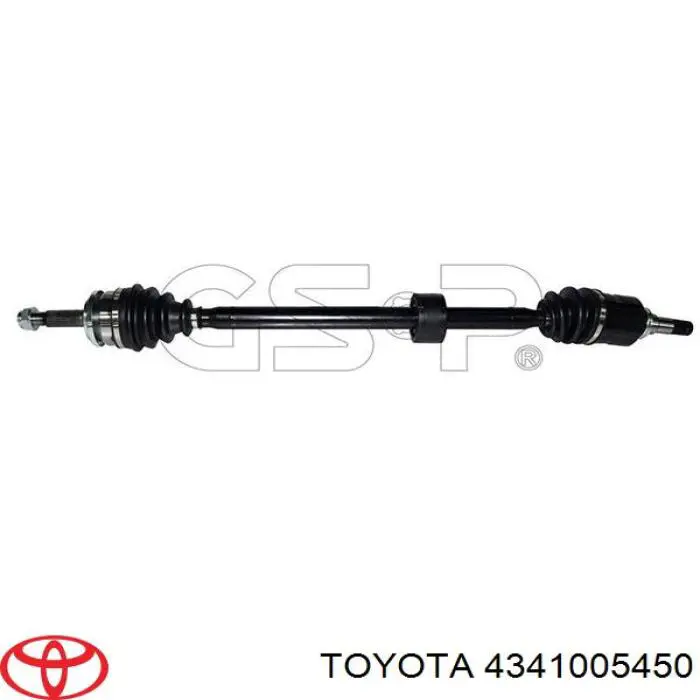 Піввісь передня, права Toyota 4341005450 ціна, від 97.25 USD
