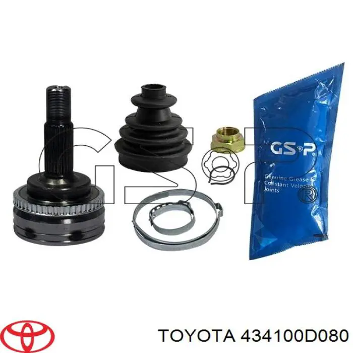 Купити 434100D080 Toyota Піввісь права