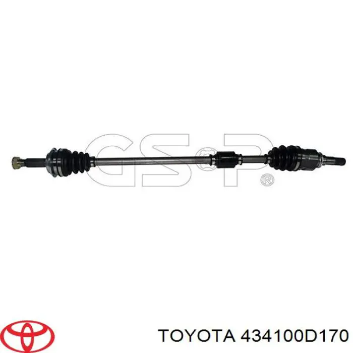 Купити 434100D170 Toyota Піввісь права