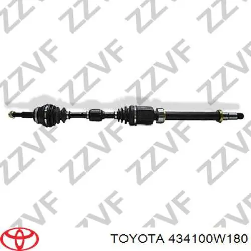 Піввісь передня, права Toyota 434100W180 ціна, від 135.13 USD