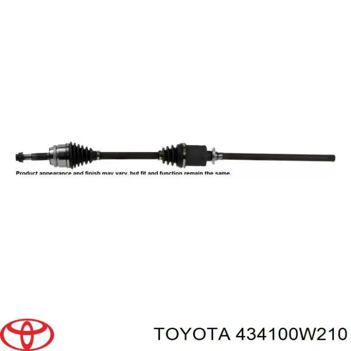 434100W210 Toyota піввісь (привід передня, права)