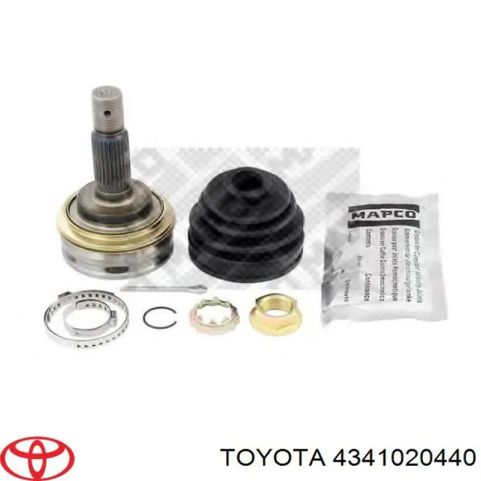 4341020440 Toyota Привід передній правий