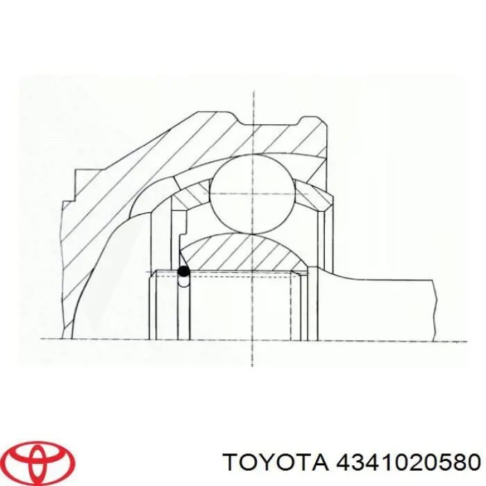 Піввісь передня, права Toyota 4341020581 ціна, від 209.05 USD