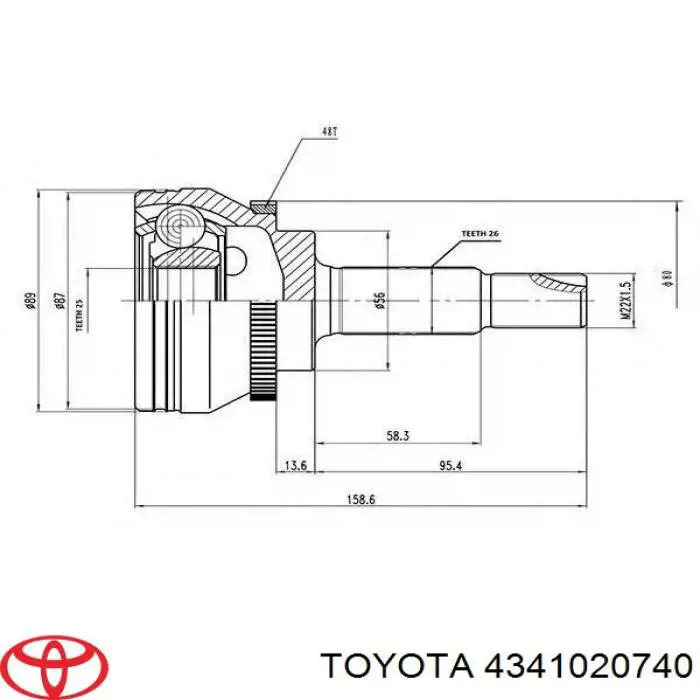  4341020740 Toyota