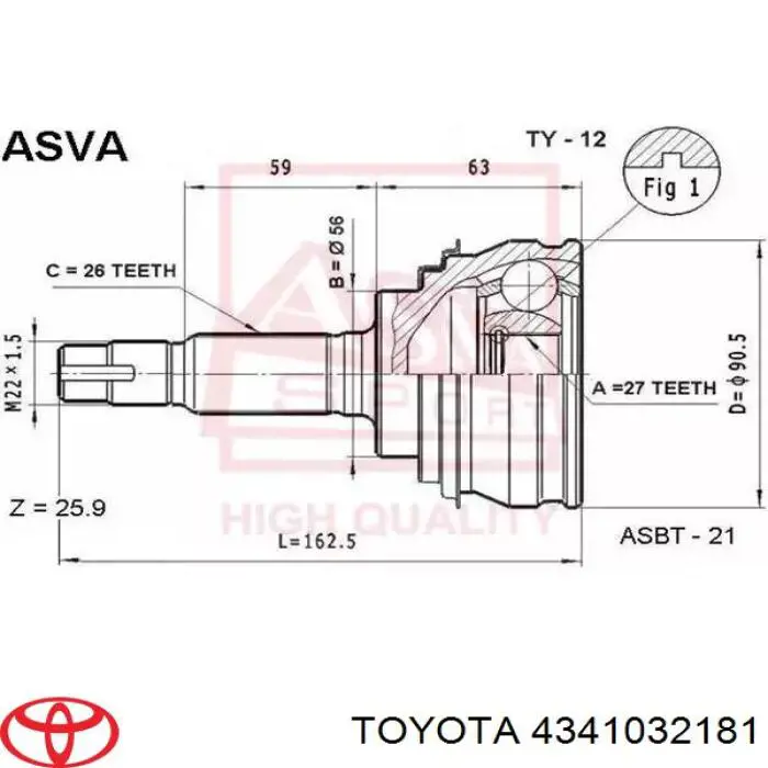  4341032181 Toyota