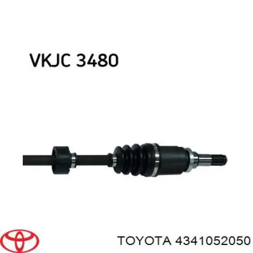 Піввісь права VKJC3480 SKF