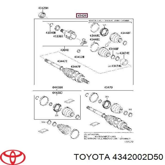 Піввісь (привід) передня, ліва T4342002D50 Market (OEM)