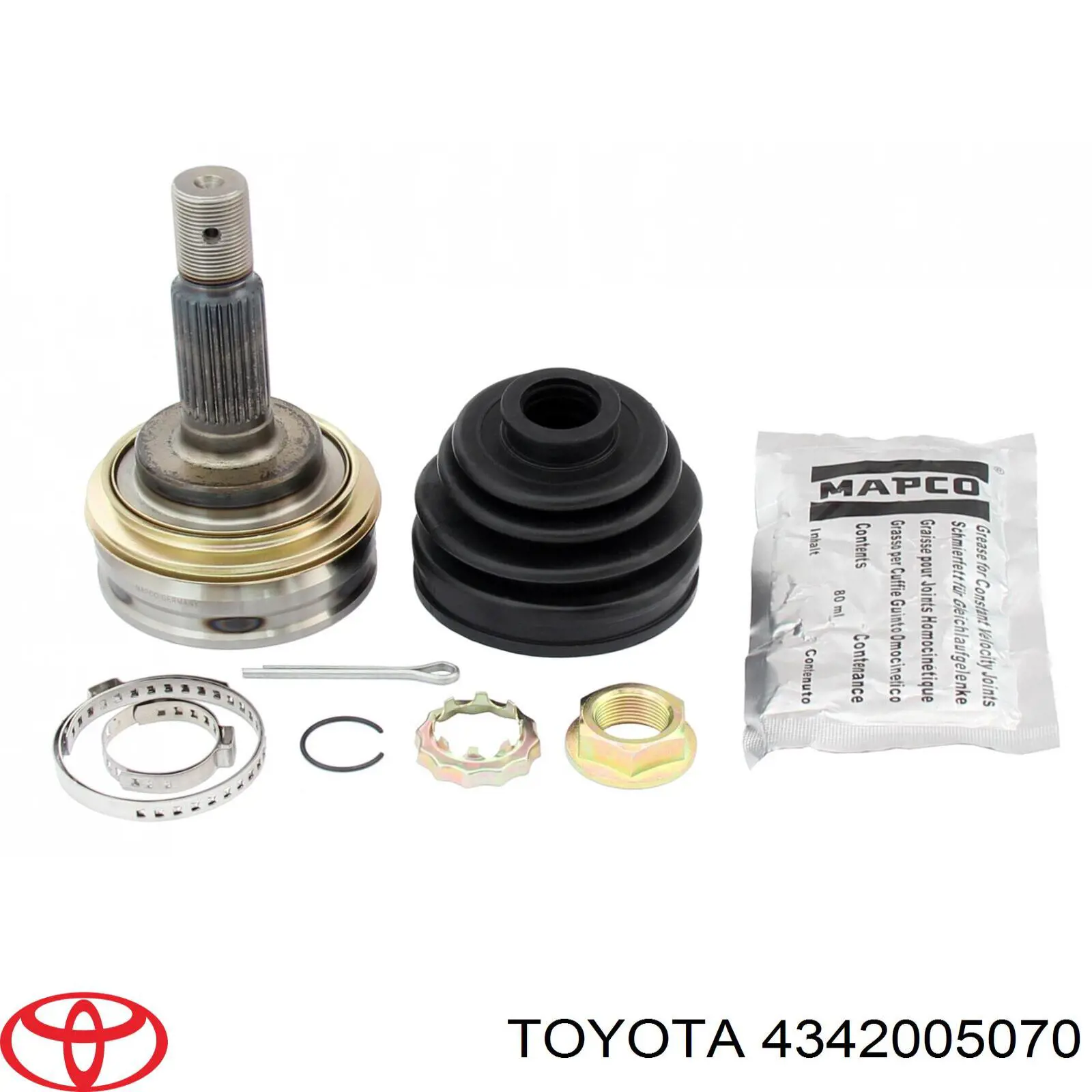 4342005070 Toyota Привід лівий