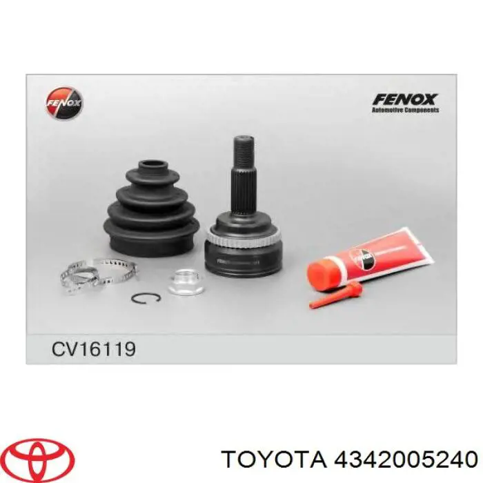 Привід передній лівий Toyota 4342005240 ціна, від 84.17 USD